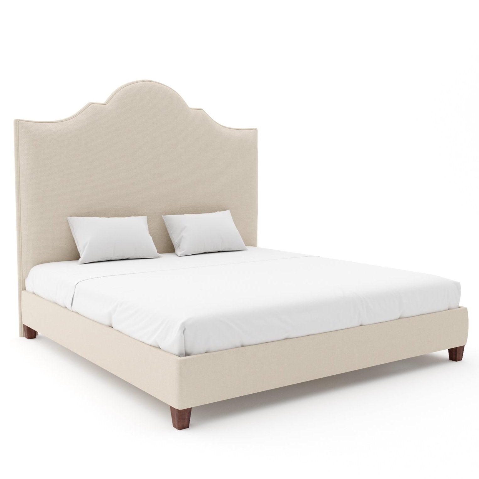 king upholstered sleigh bed