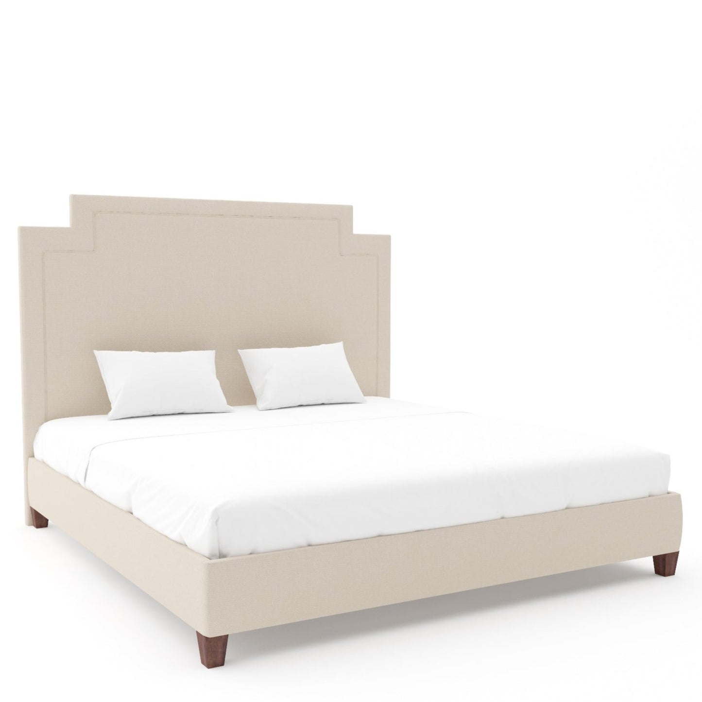 upholstered queen bed frame with headboard